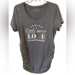 Motherhood Maternity Adding a Little More Love to Our Family Shirt